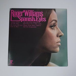 Vintage Roger Williams Spanish Eyes vinyl record, 1974 original record